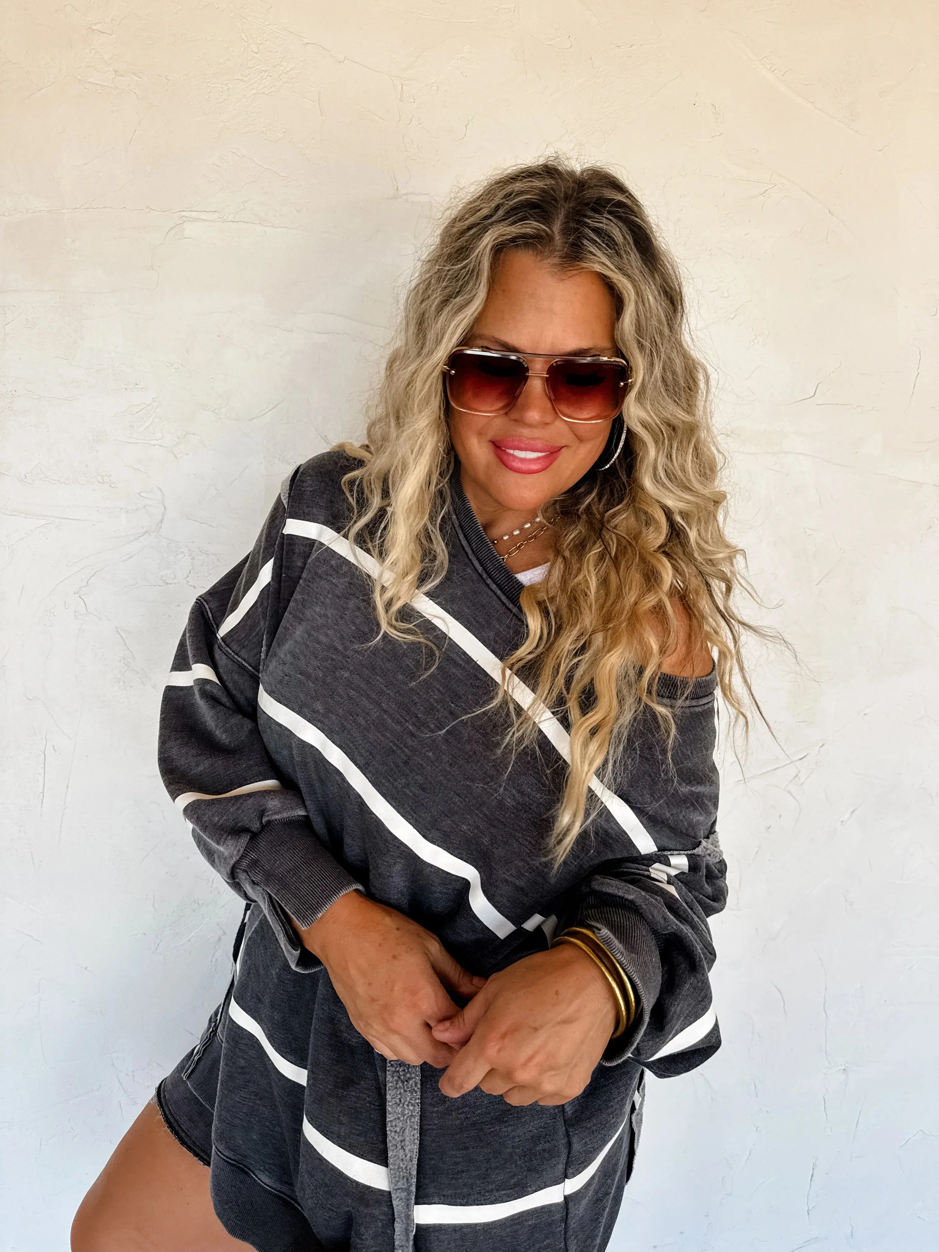 PRE-ORDER: Classic Crew Striped Pullover