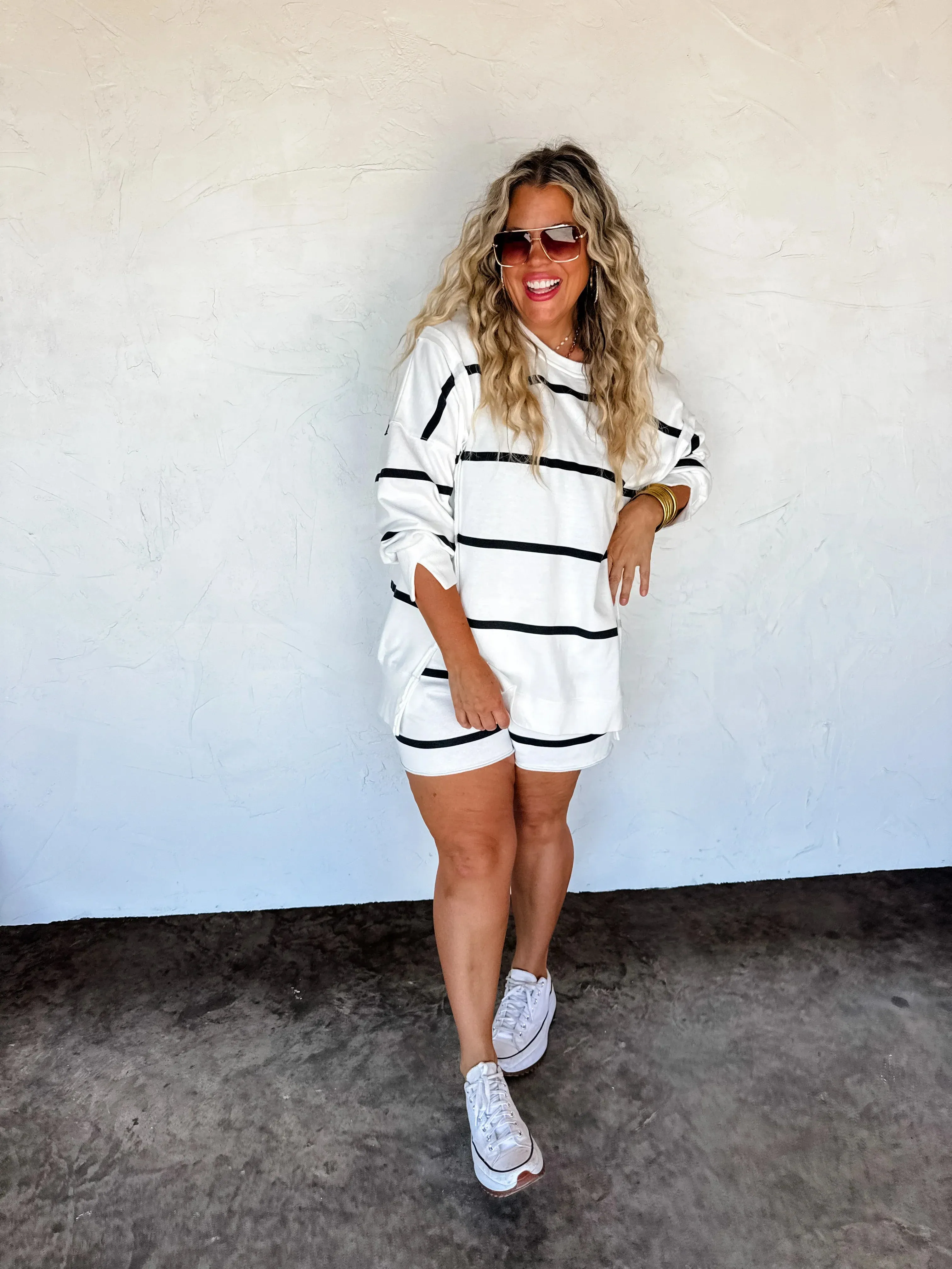 PRE-ORDER: Classic Crew Striped Pullover