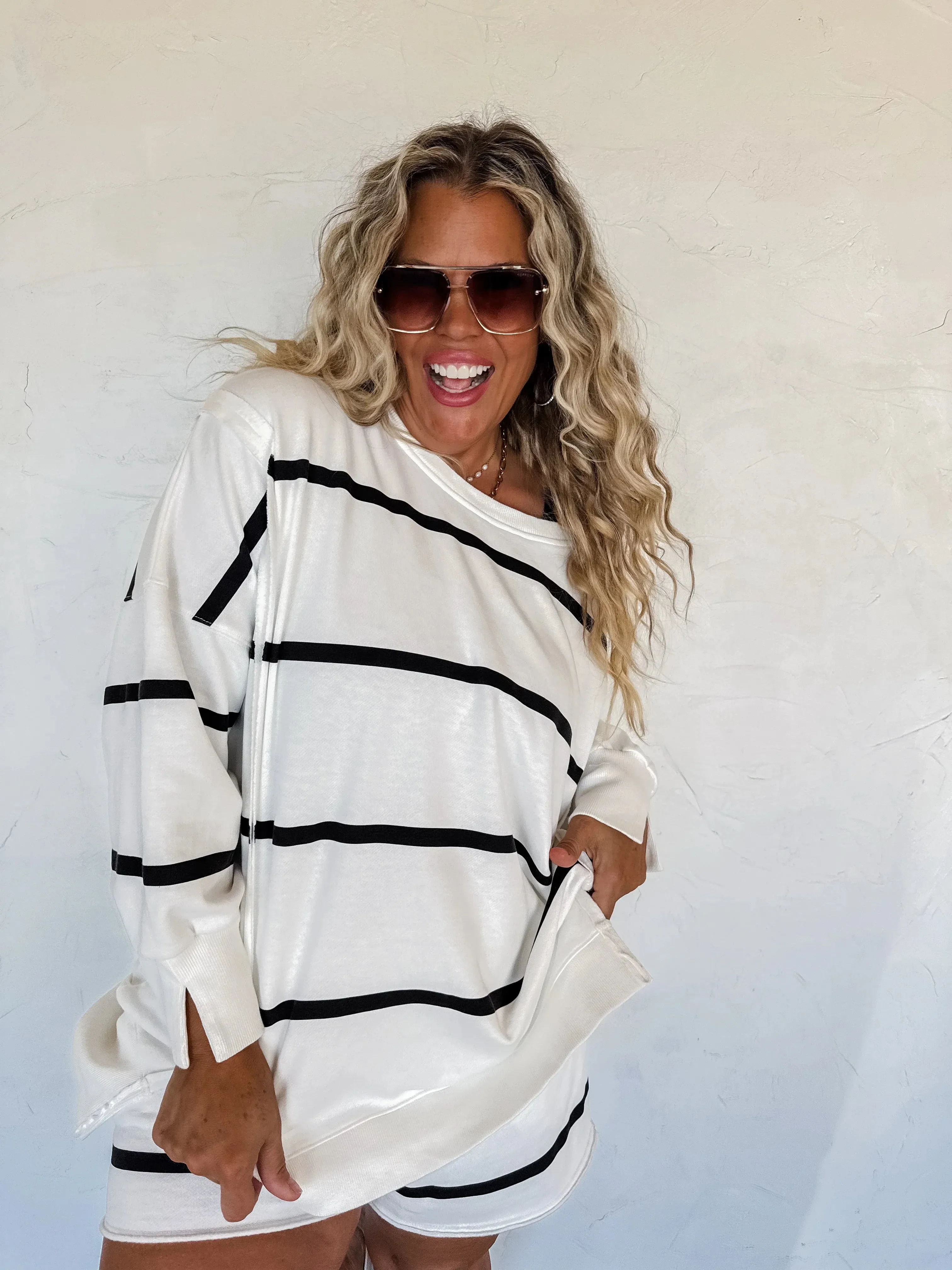 PRE-ORDER: Classic Crew Striped Pullover