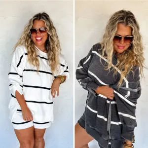 PRE-ORDER: Classic Crew Striped Pullover