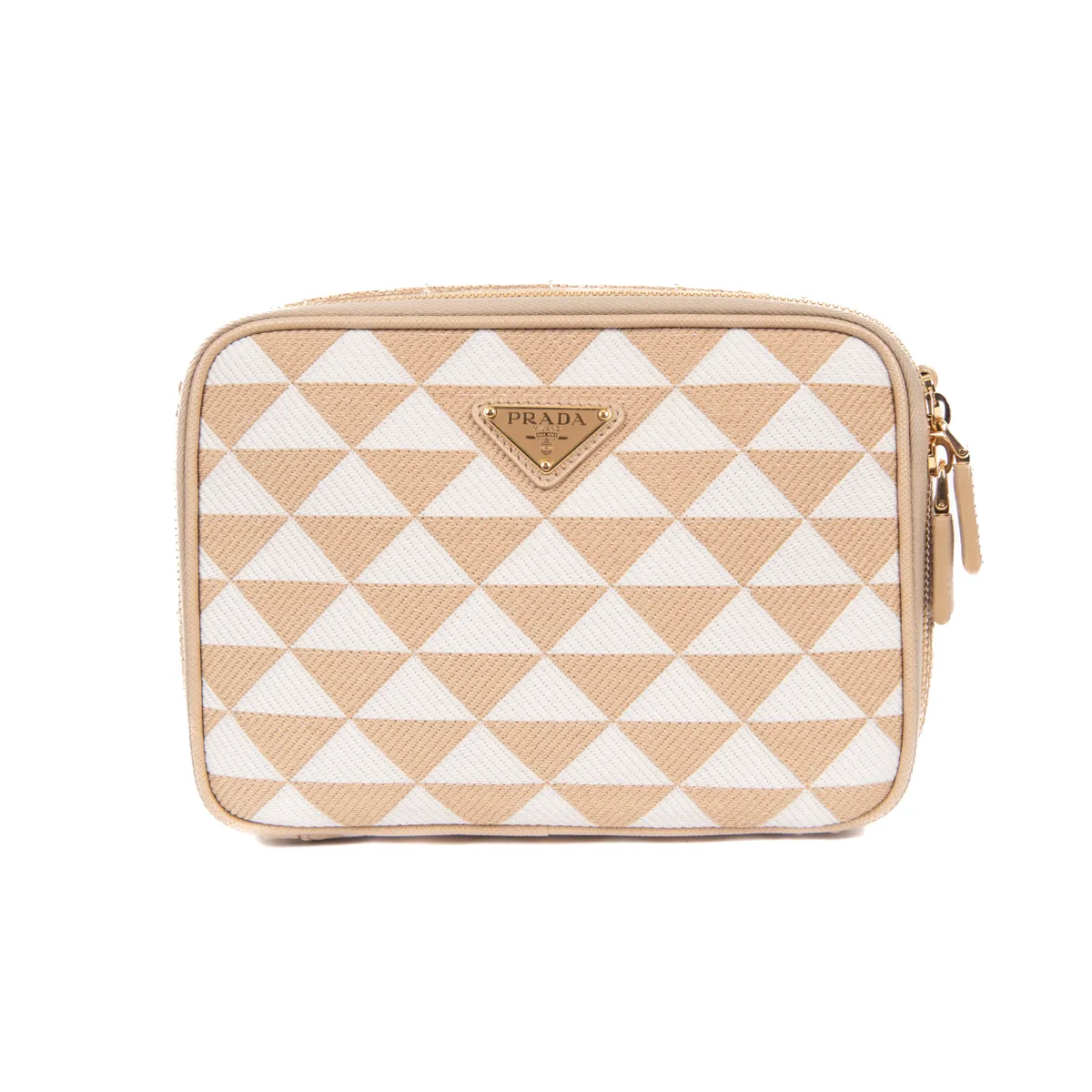 Pre-Owned Prada Symbole Embroidered Camera Bag