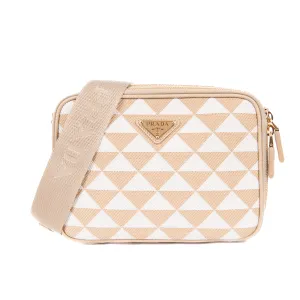 Pre-Owned Prada Symbole Embroidered Camera Bag