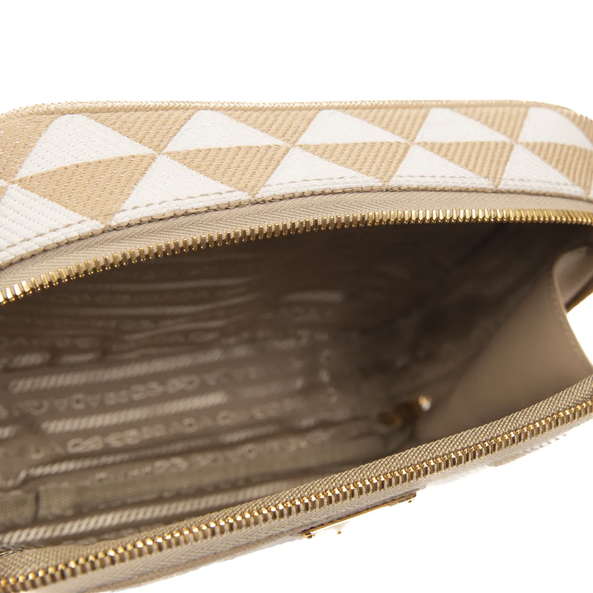 Pre-Owned Prada Symbole Embroidered Camera Bag