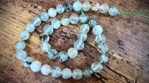 Prehnite Smooth Rounds Bead Strand - 10mm - 15.5"