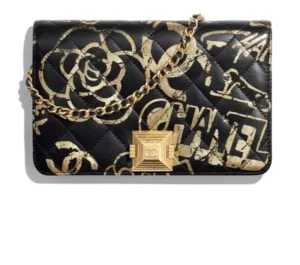 PREOWNED Chanel Graffiti Wallet on a Chain