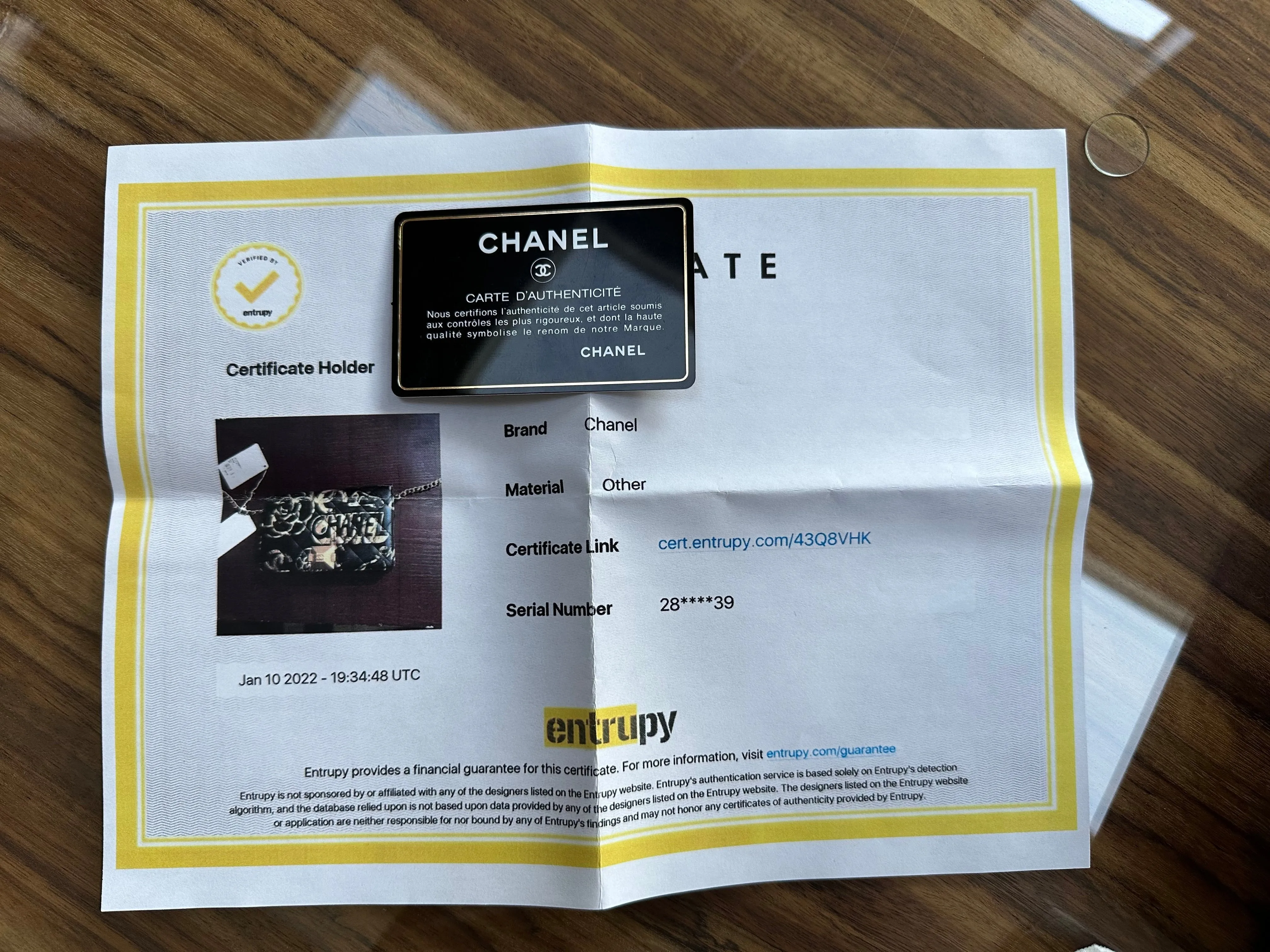 PREOWNED Chanel Graffiti Wallet on a Chain