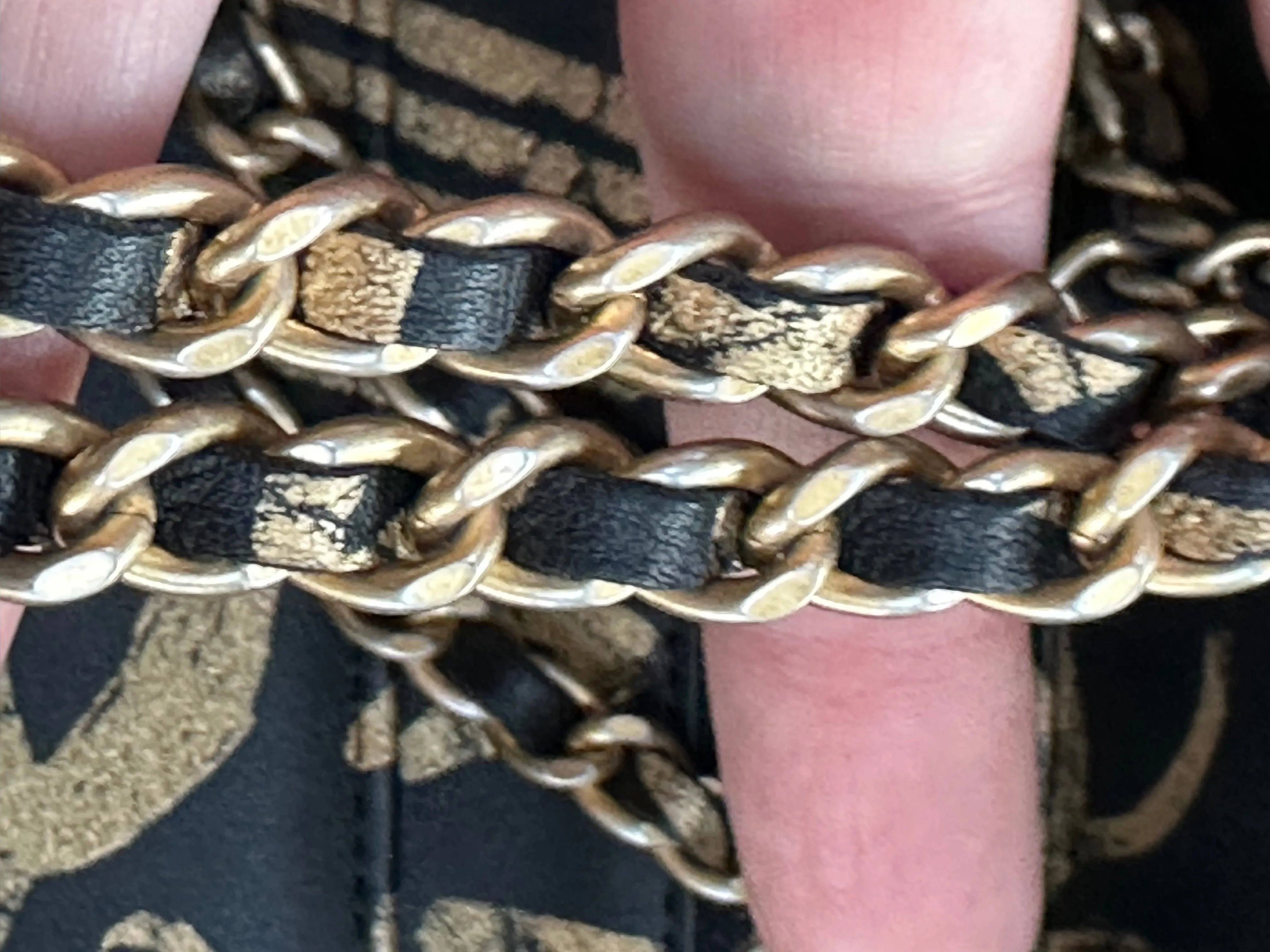 PREOWNED Chanel Graffiti Wallet on a Chain