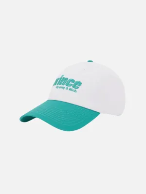 Prince Sporty Embroidered Hat - White/Clean Mint