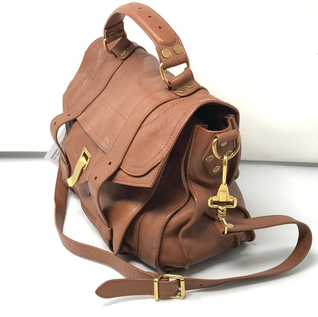 Proenza Schouler PS1 Satchel Medium Tan Leather