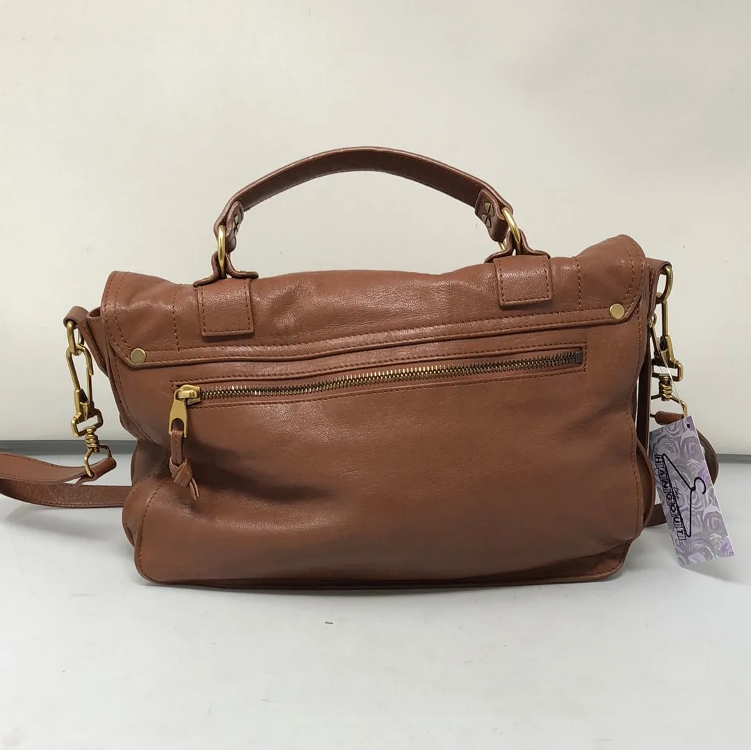 Proenza Schouler PS1 Satchel Medium Tan Leather