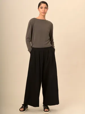 Pull boxy a col rond en bambou