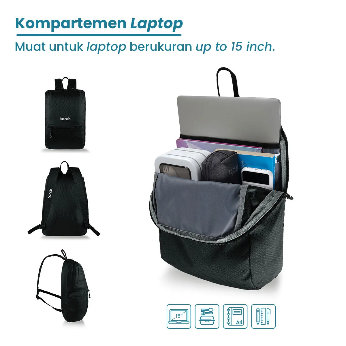 Purana Tas Ransel Sekolah Torch 18L