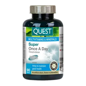 Quest Super Once A Day Timed-Release Multivitamins & Minerals 90 Tablets