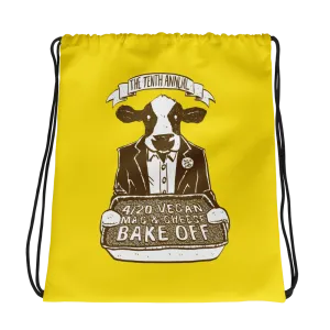 "4/20 Vegan Mac & Cheese Bake Off" Drawstring Bag