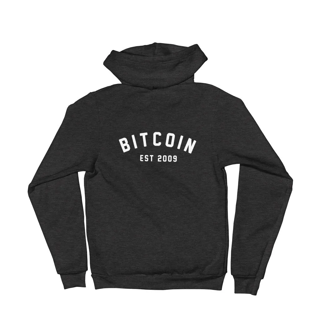 "Bitcoin Campus" Zipper Womens Hoodie
