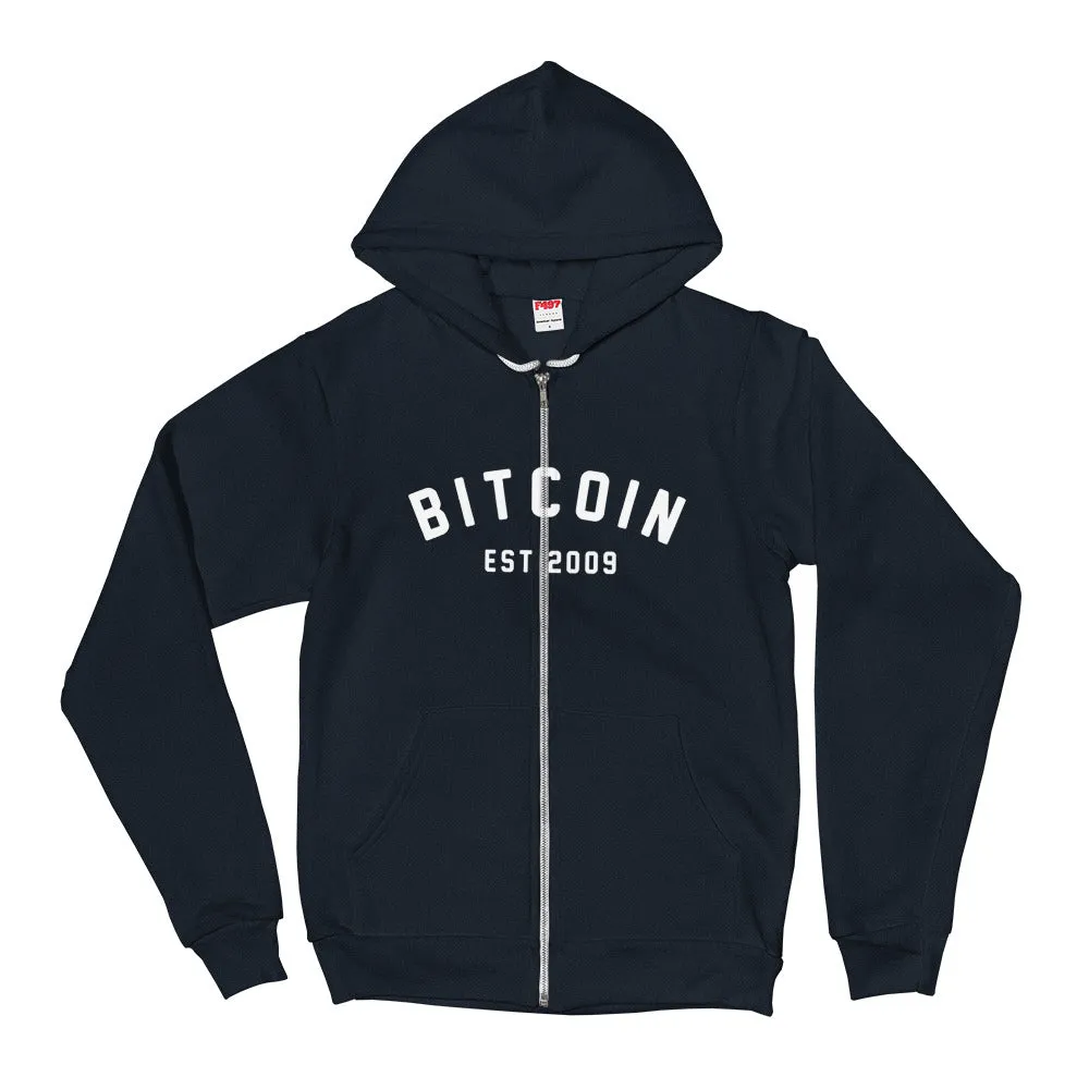 "Bitcoin Campus" Zipper Womens Hoodie