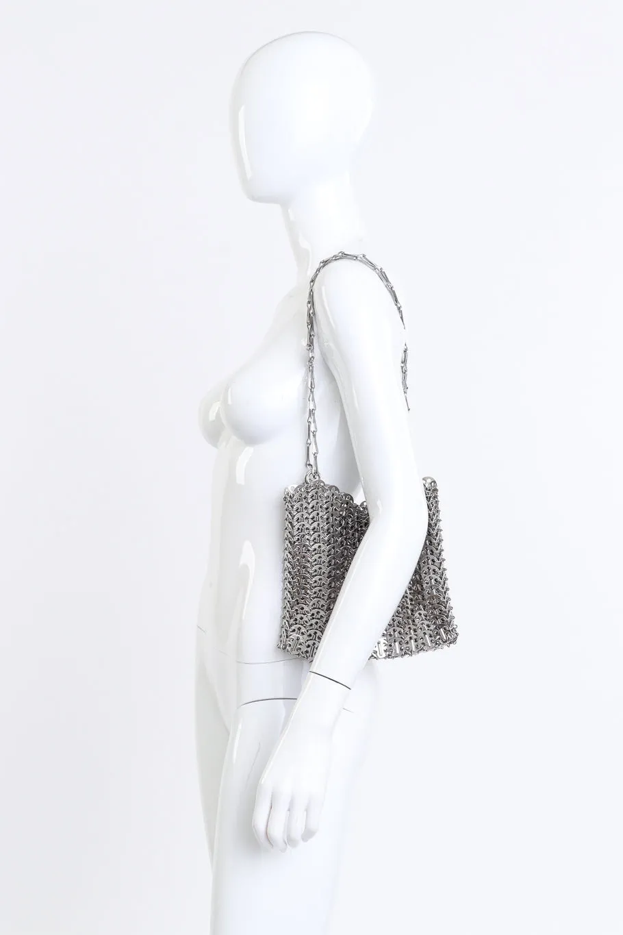 "Nano 1969" Silver Pailette Handbag