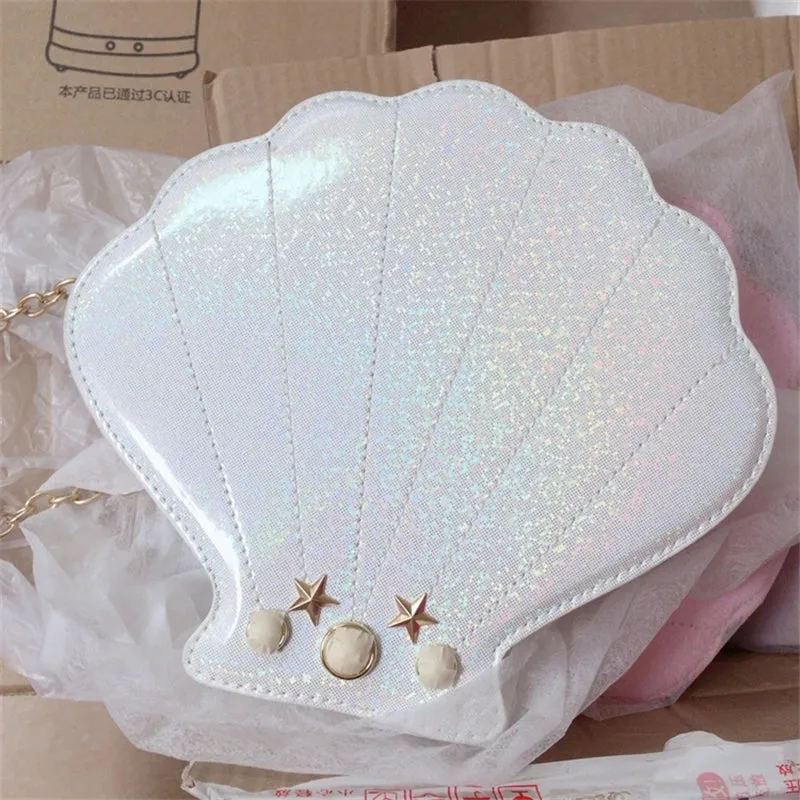 "SHELL PEARL CHAIN" BAG D050806