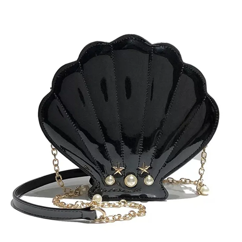 "SHELL PEARL CHAIN" BAG D050806