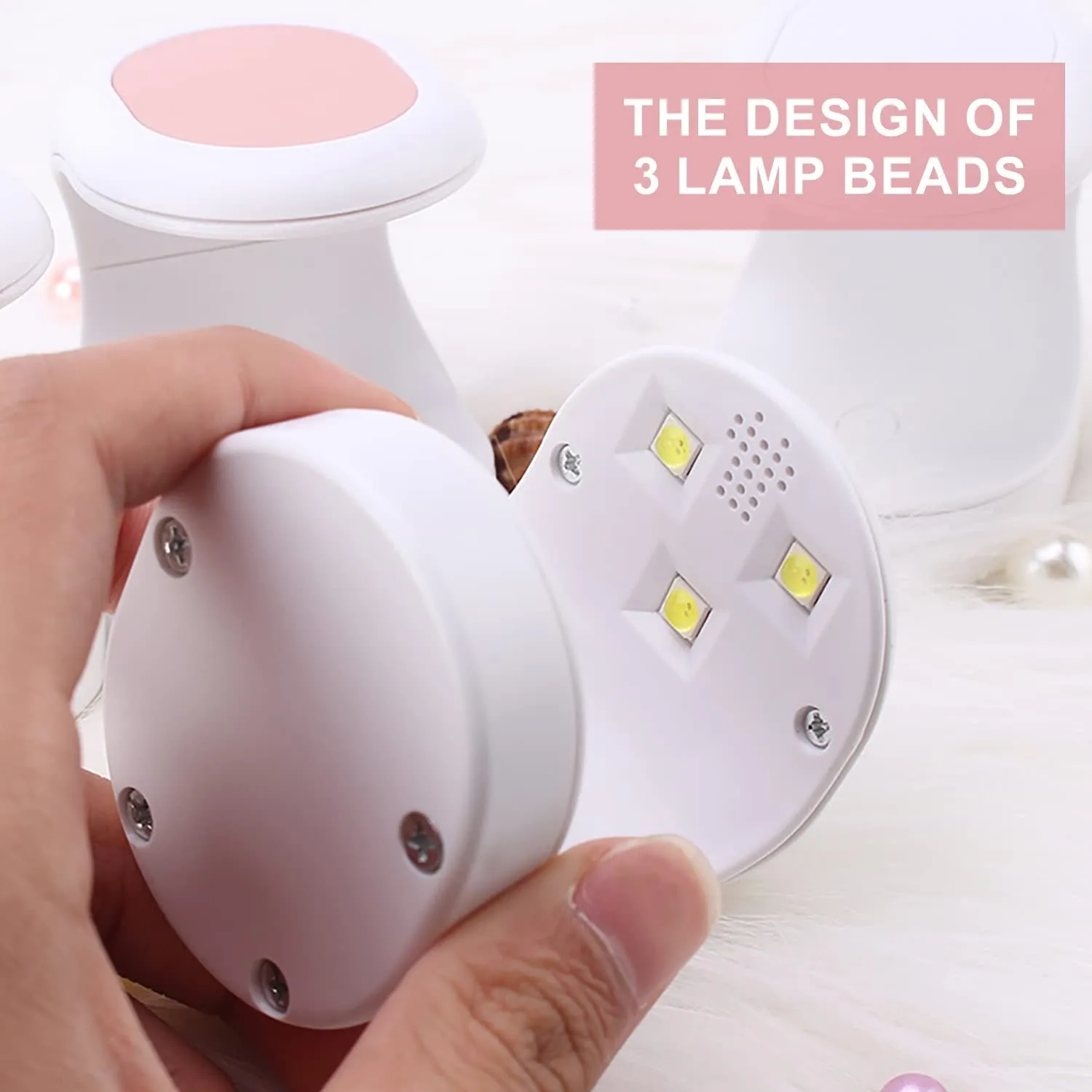 "WHITE" Single-finger UV/LED Nail Lamp (16W)