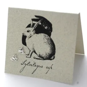 Rabbit Earrings in Sterling Silver