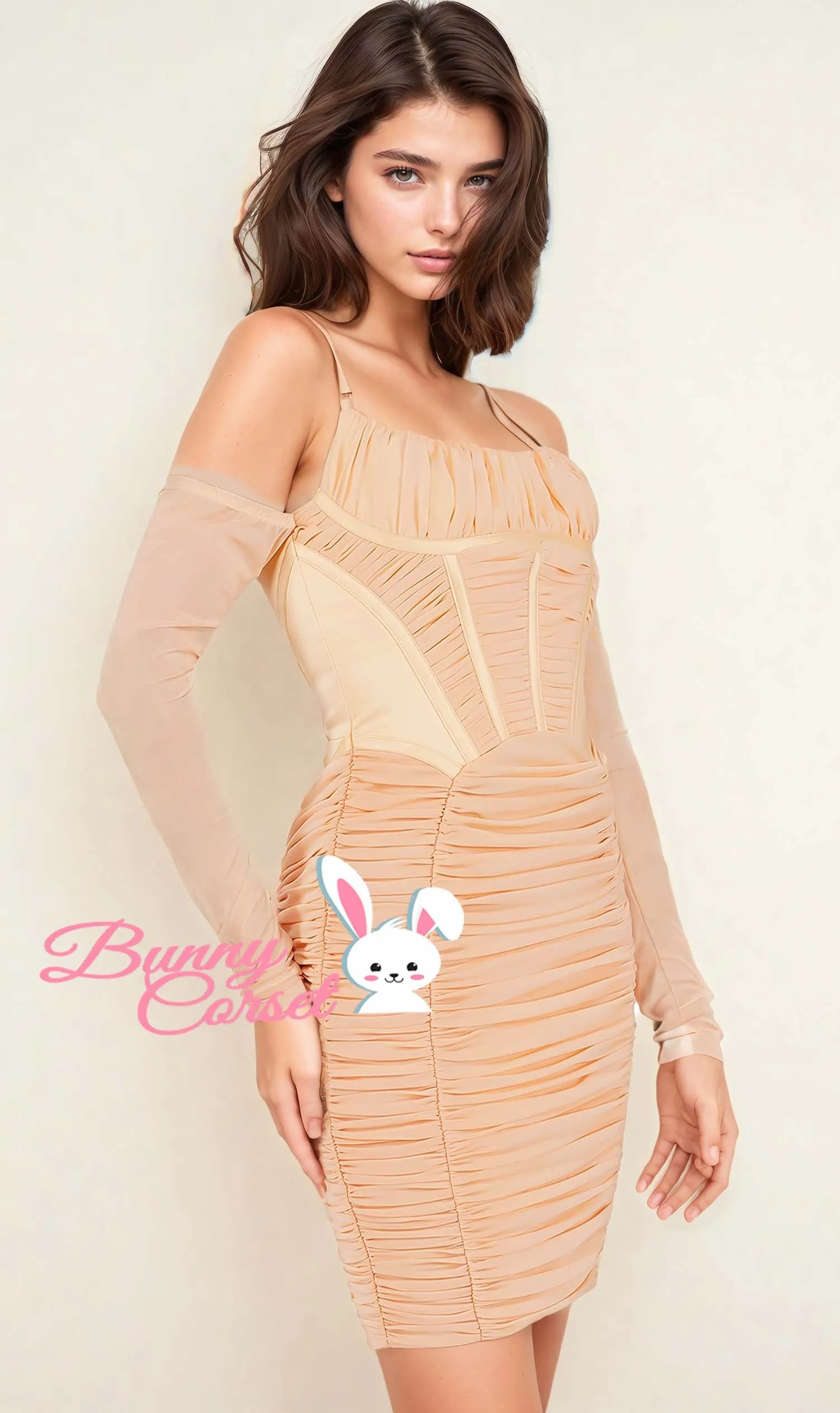 Raelyn Custom Made Mesh Corset Dress