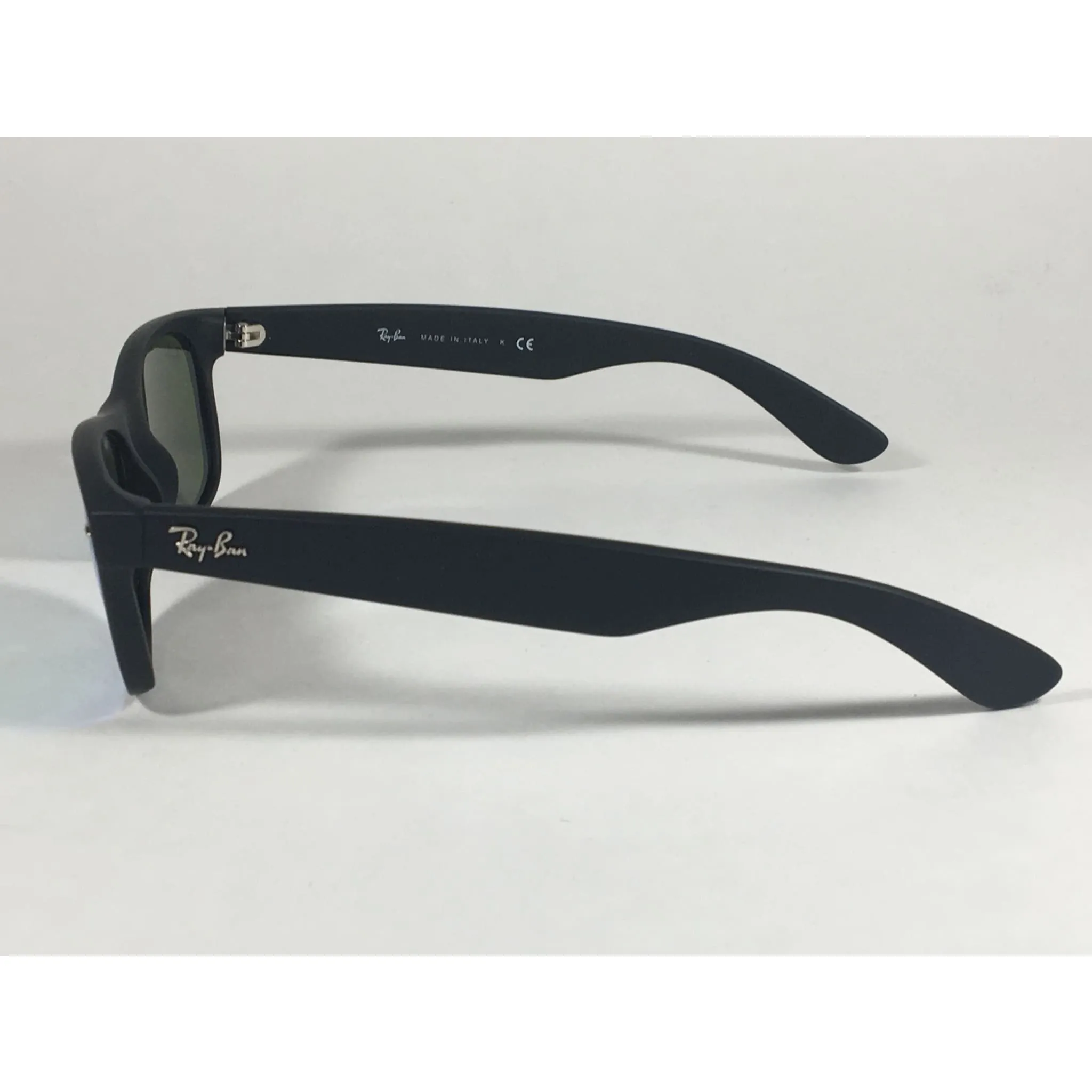 Ray-Ban New Wayfarer Sunglasses RB2132 622/19 Matte Black Green Aqua Flash Lens