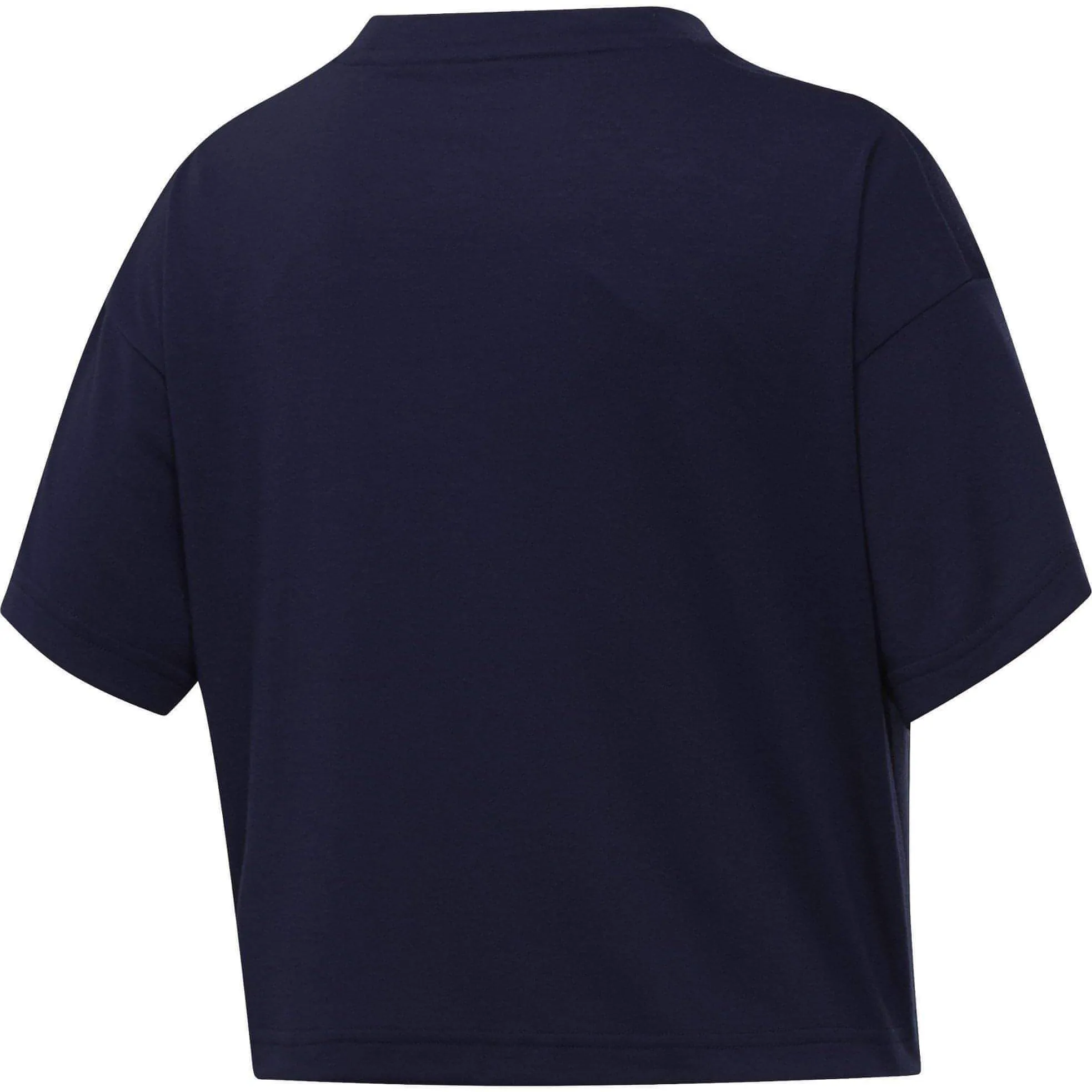 Reebok Boxy Short Sleeve Womens Training Top - Navy