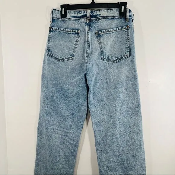 Revice Mixtape 2000's Fold Over Waist Stone Washed Distressed Denim Jeans 29 / 8