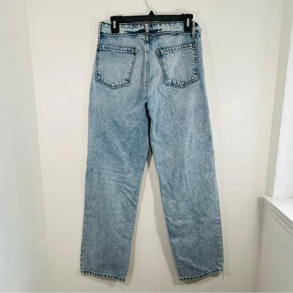 Revice Mixtape 2000's Fold Over Waist Stone Washed Distressed Denim Jeans 29 / 8