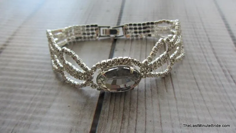 Rhinestone Flourish Bracelet