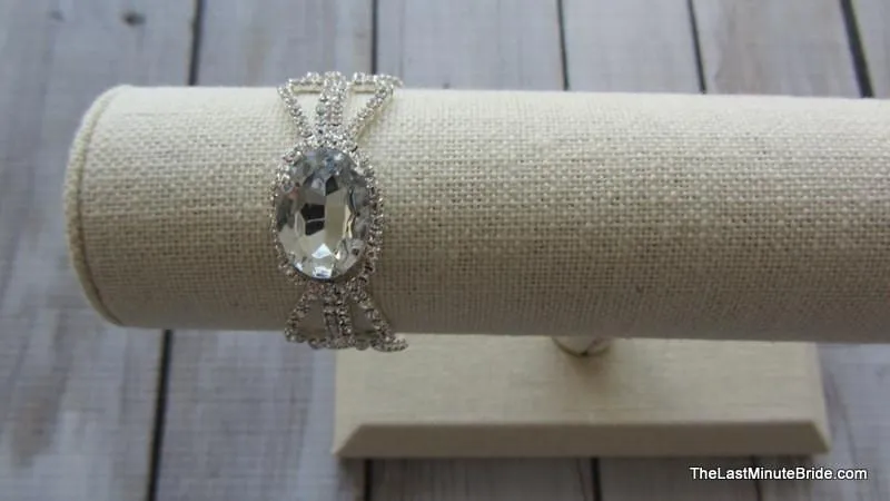 Rhinestone Flourish Bracelet