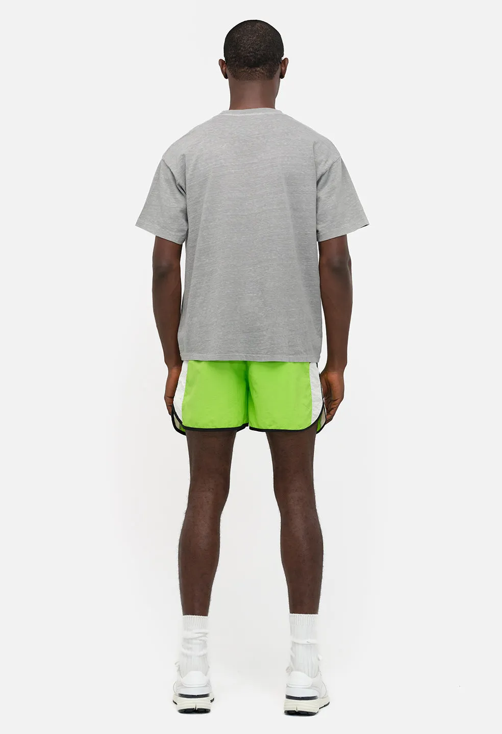 Riviera Cropped Tee / Washed Alloy