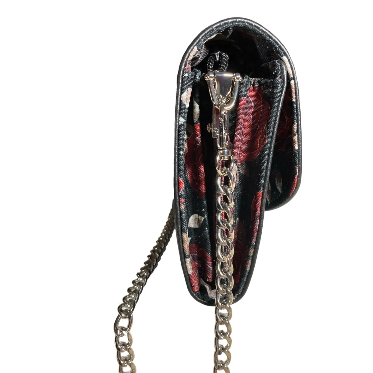 Rosa Black Nappa Leather Crossbody