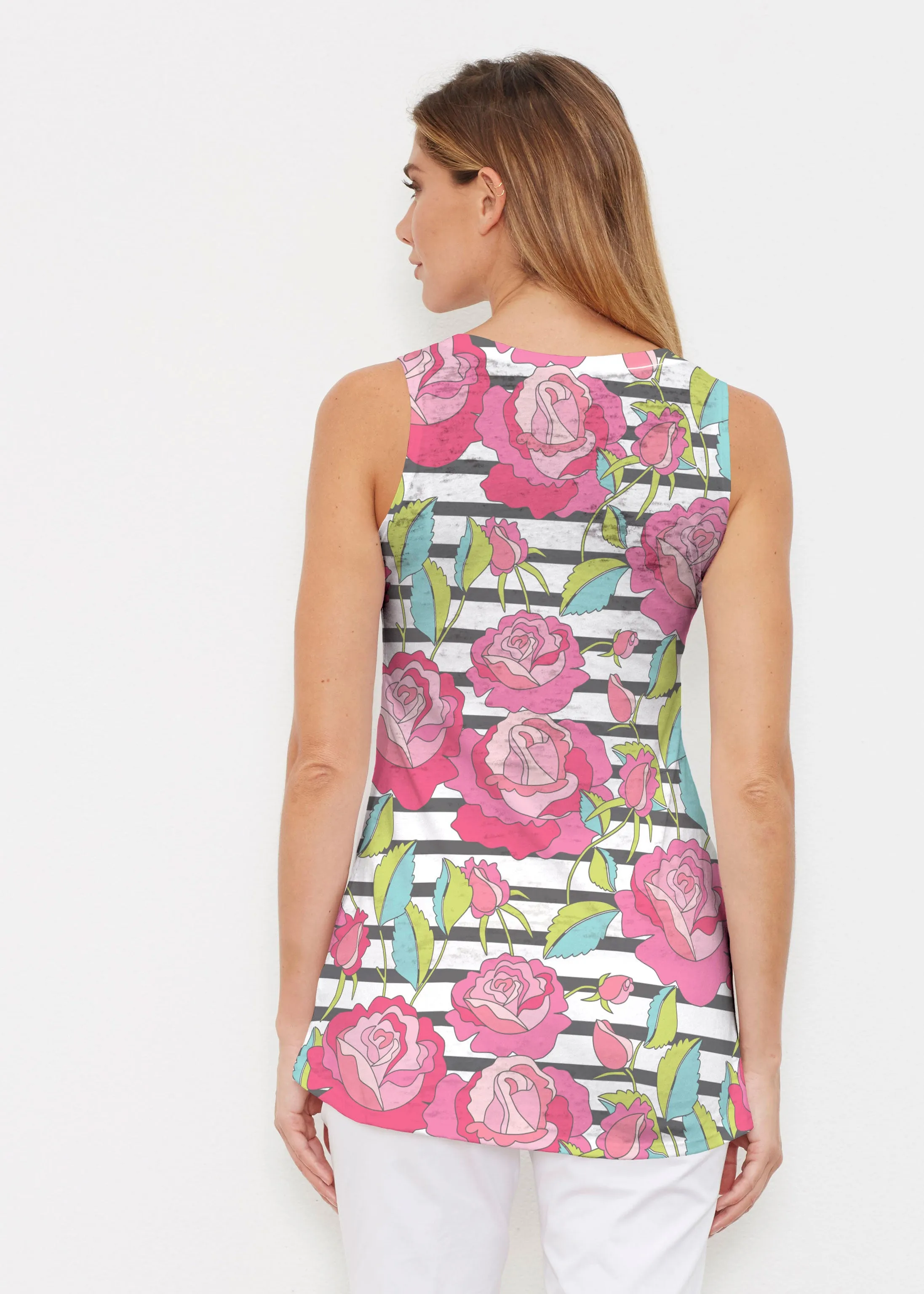 Rosie Stripe (14226) ~ Signature High-low Tank