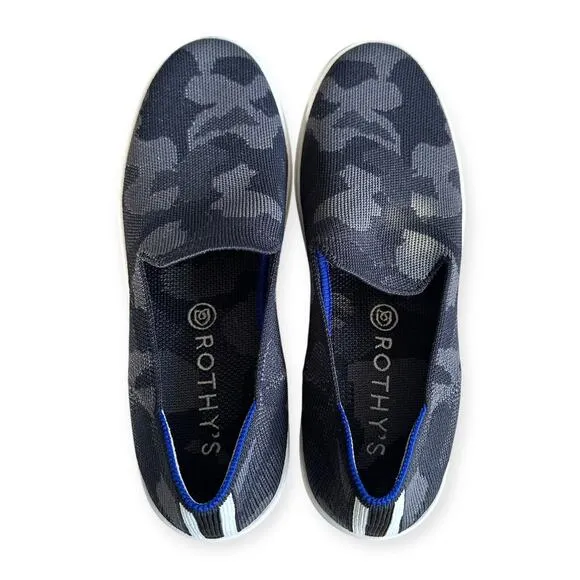 Rothy's The Original Slip On Sneaker Gray Camo Women 8