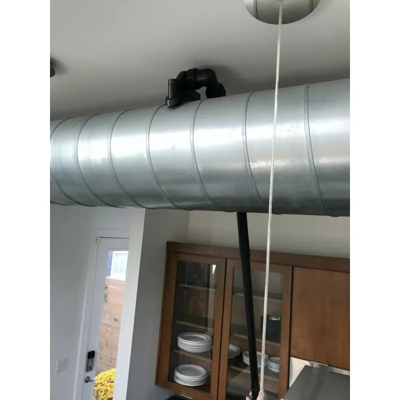 Round HVAC Ventilation Duct Cleaning Solution 12 Feet