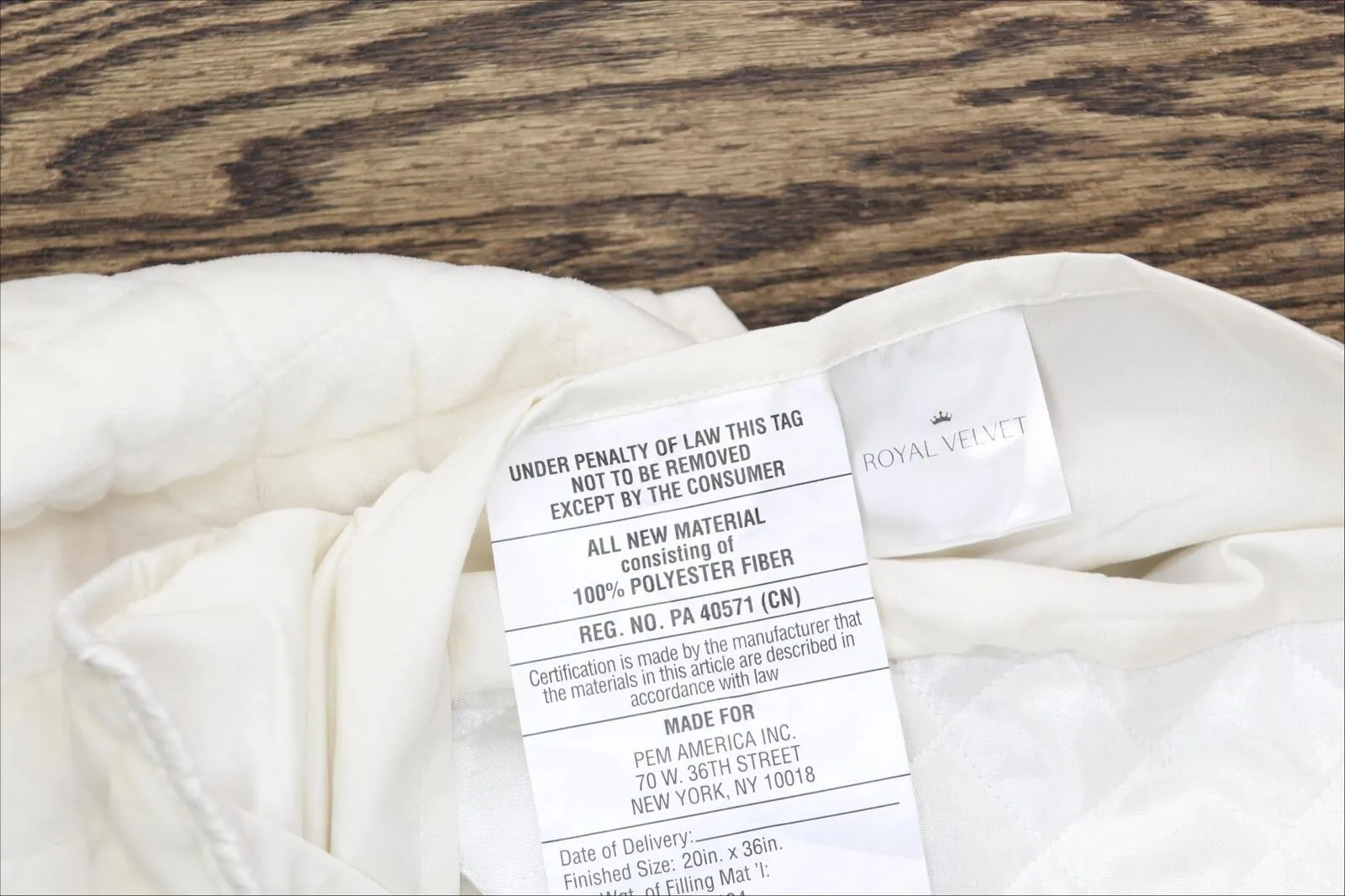 Royal Velvet Diamond Velvet Quilt Set with Shams QS5622IVKG-2600 Ivory King