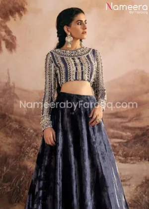 Royal Velvet Pakistani Lehenga Party Wear Online #PN68