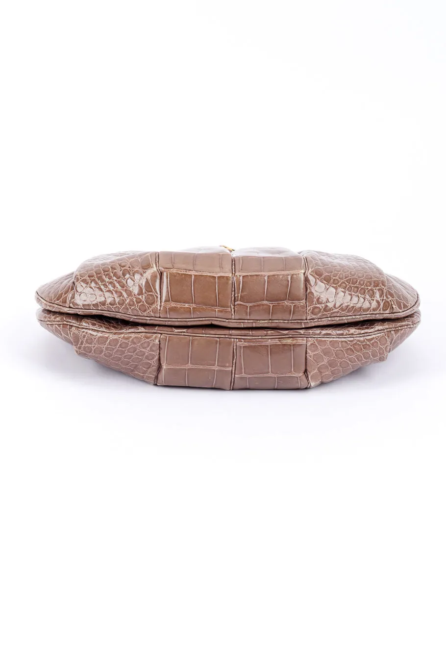 Ruched Alligator Handbag