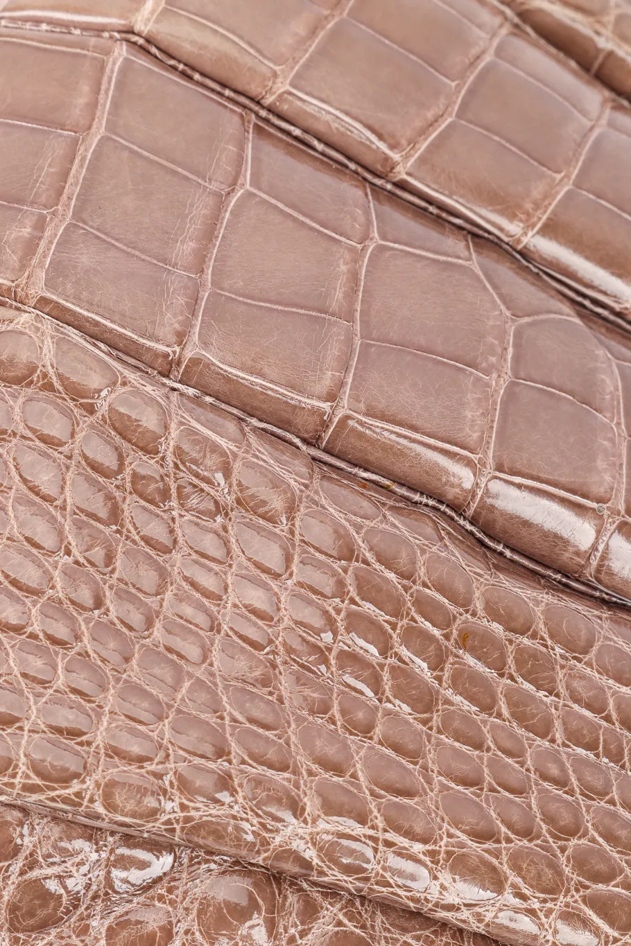 Ruched Alligator Handbag