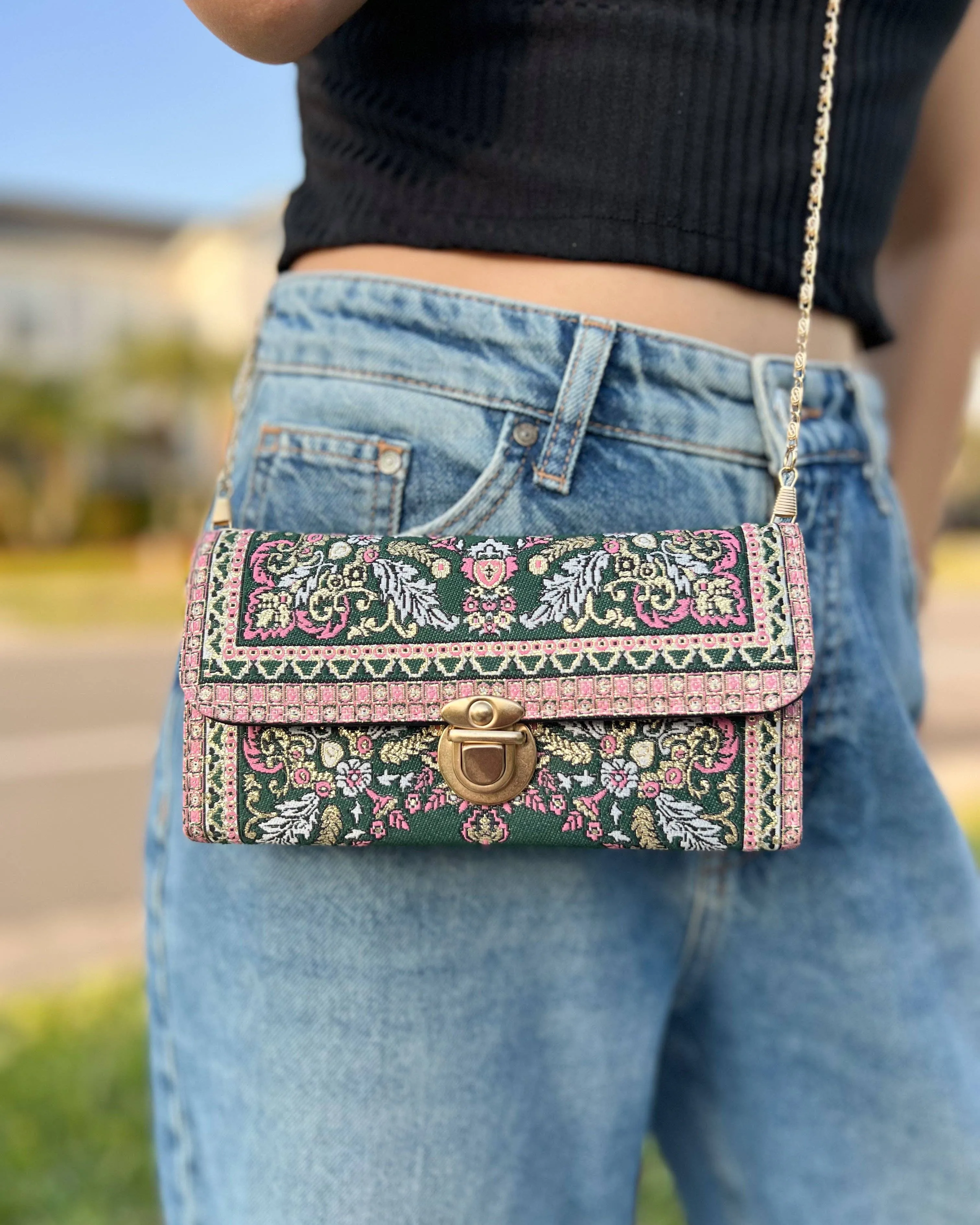 RUGCBAG-025 - Boho Cute Crossbody Bag