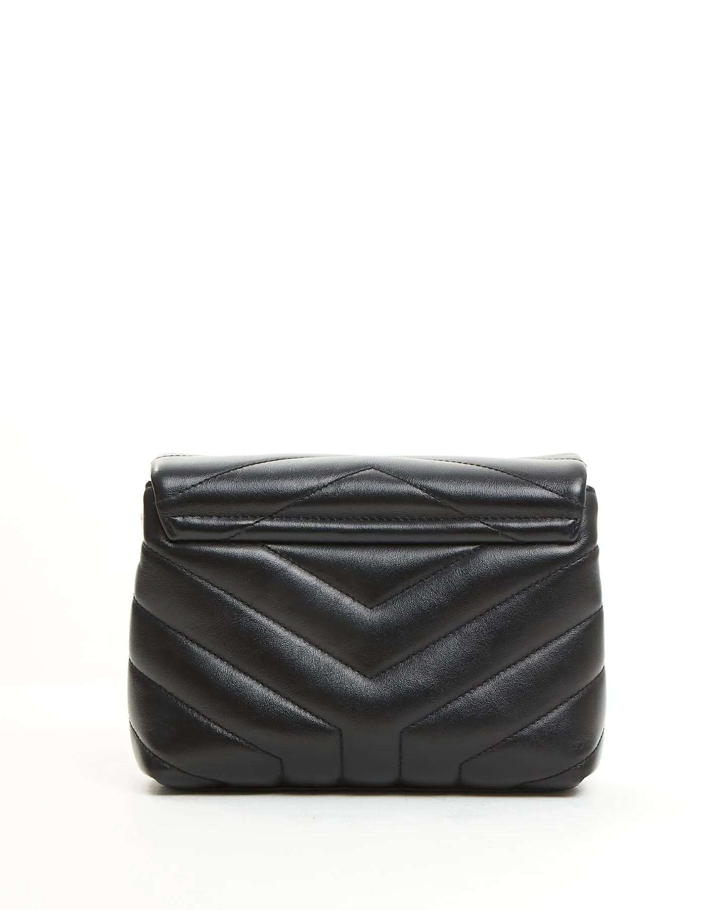 Saint Laurent Black Leather Toy LouLou Crossbody Bag GHW