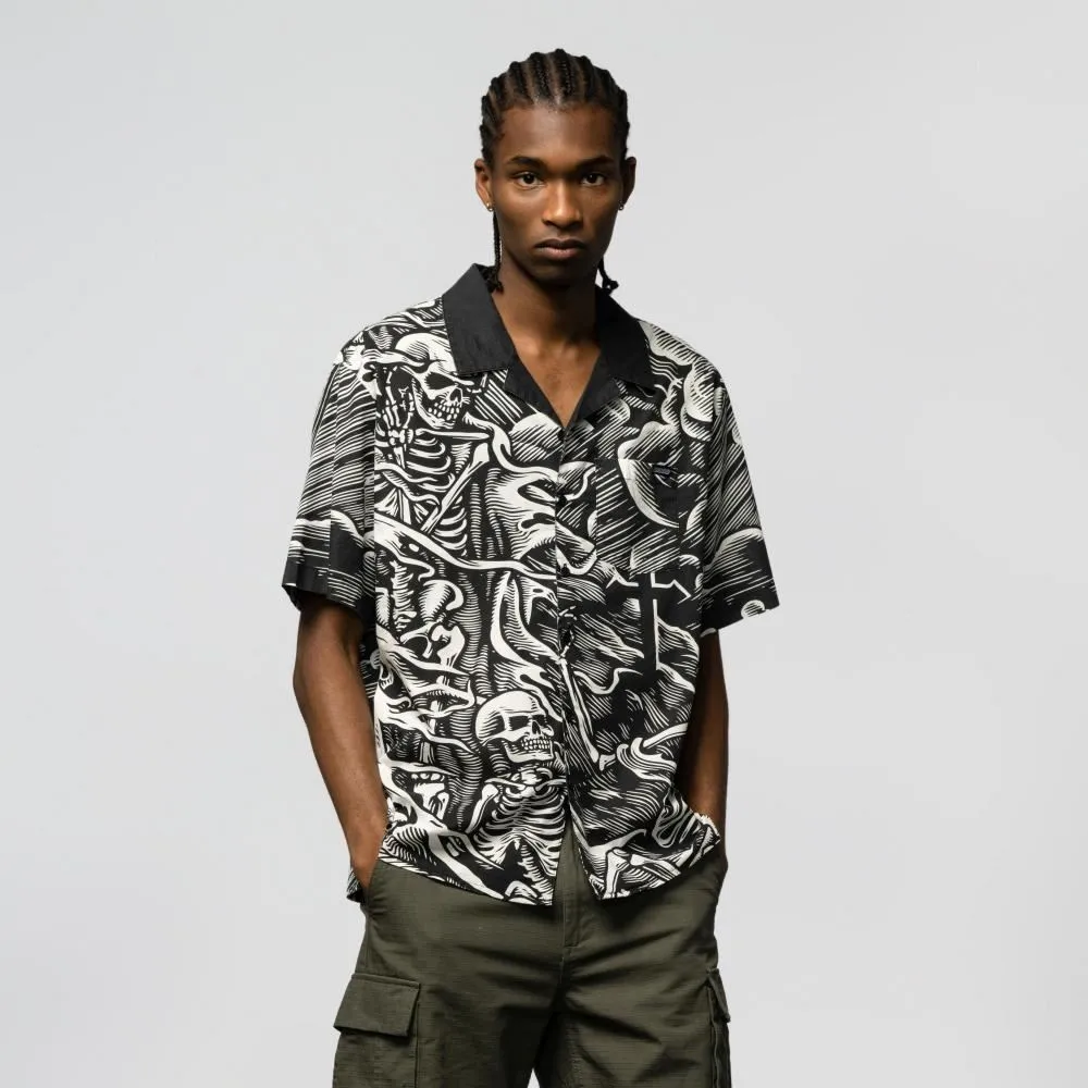 Santa Cruz S/S Shirt O'Brien Purgatory AOP - Black