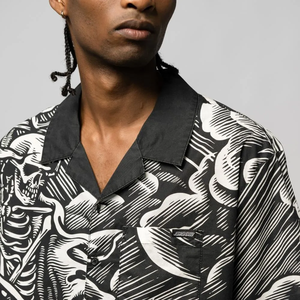 Santa Cruz S/S Shirt O'Brien Purgatory AOP - Black