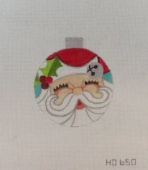Santa/Holly leaf Ornament
