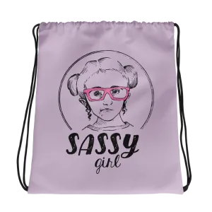 Sassy Girl (Esperanza - Raising Dion) Drawstring Bag - Design 02