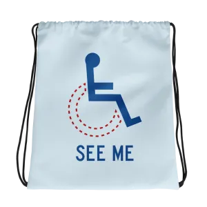 See Me (Not My Disability) Drawstring Bag