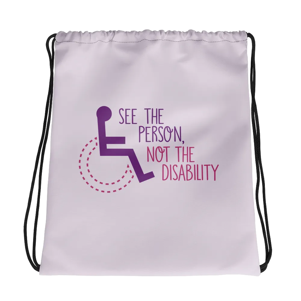 See the Person, Not the Disability (Women's Drawstring Bag)