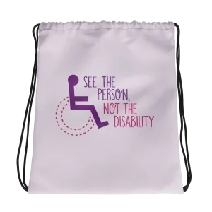 See the Person, Not the Disability (Women's Drawstring Bag)
